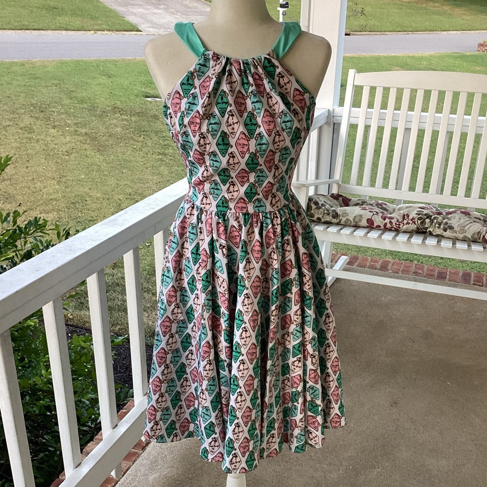pinup couture SoCal Dreaming dress